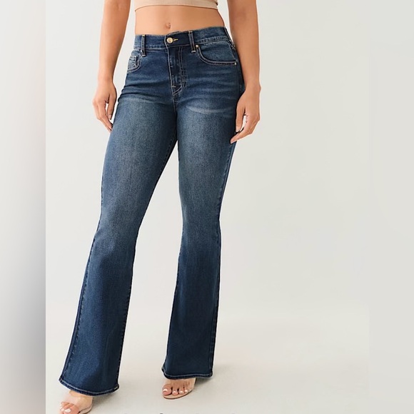 True Religion-Charlie High rise flare jeans, blue- size 27-NWT - Picture 1 of 16